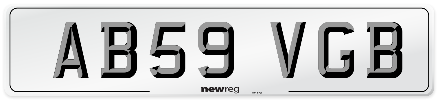 AB59 VGB Number Plate from New Reg